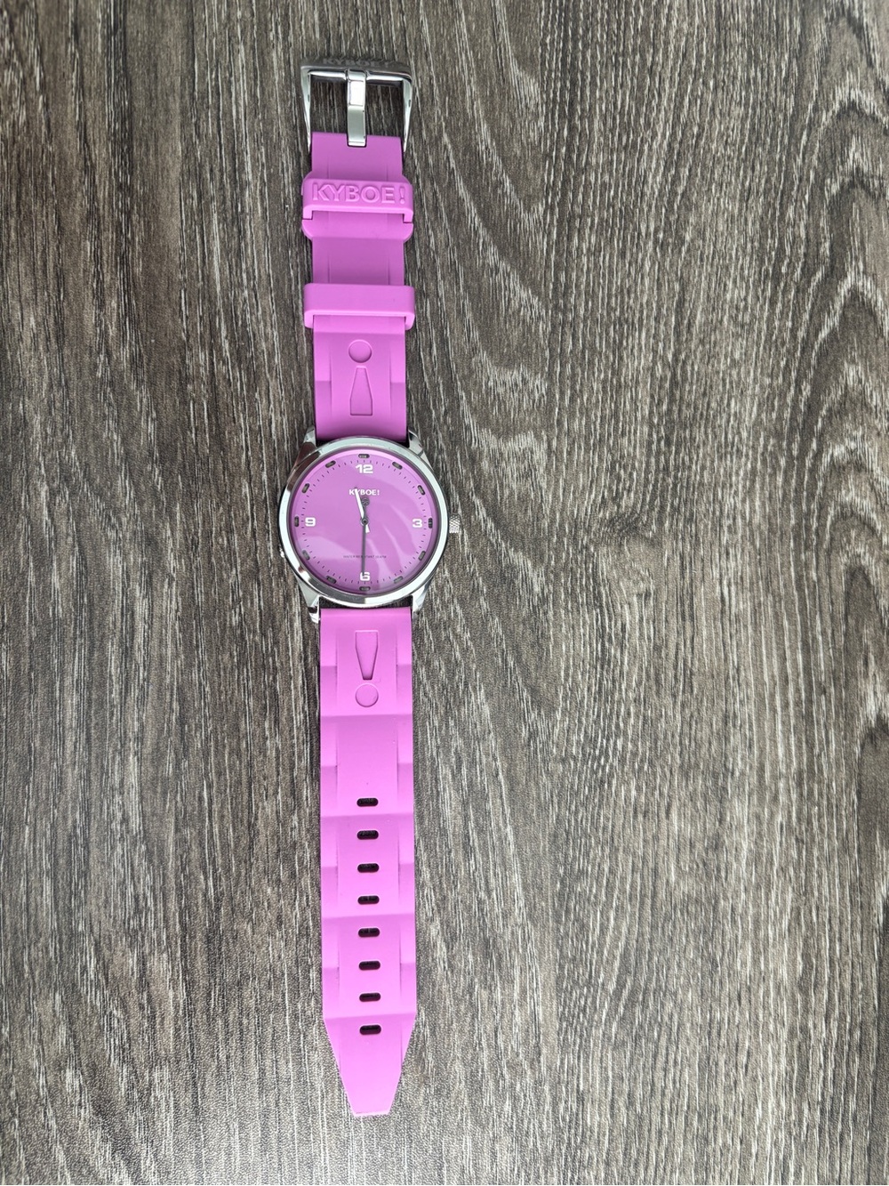 KYBOE! Pink Silicone Strap Watch NWOT - needs battery